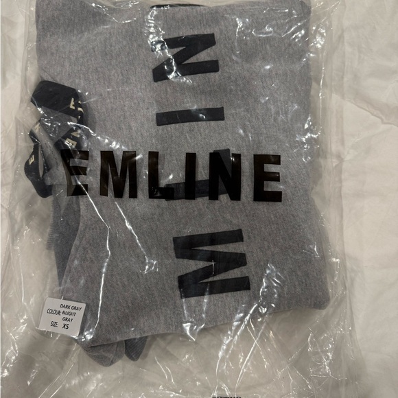 Gray EMILINE Hoodie with Black Lettering - Picture 8 of 9